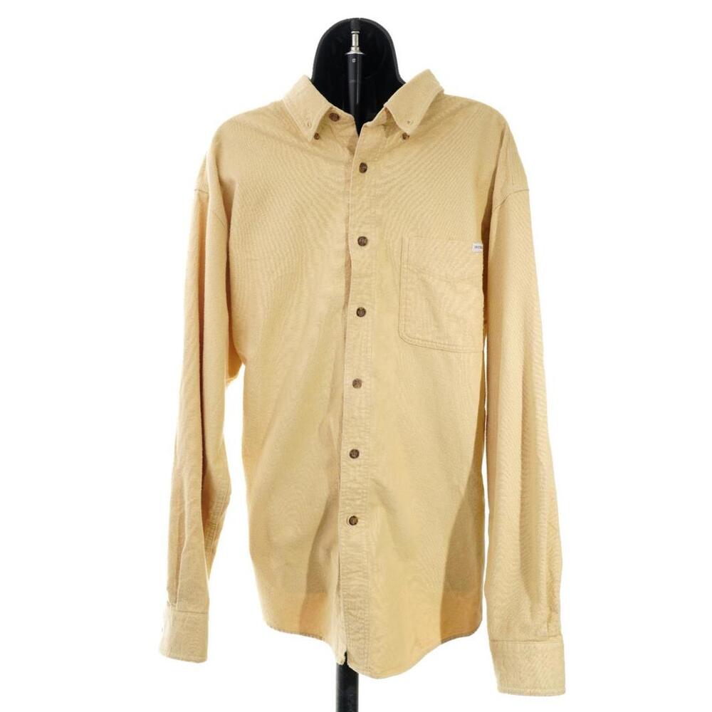 Vintage Woolrich Heavy Cotton Long Sleeve Button Up Shirt Men's Sz XL
